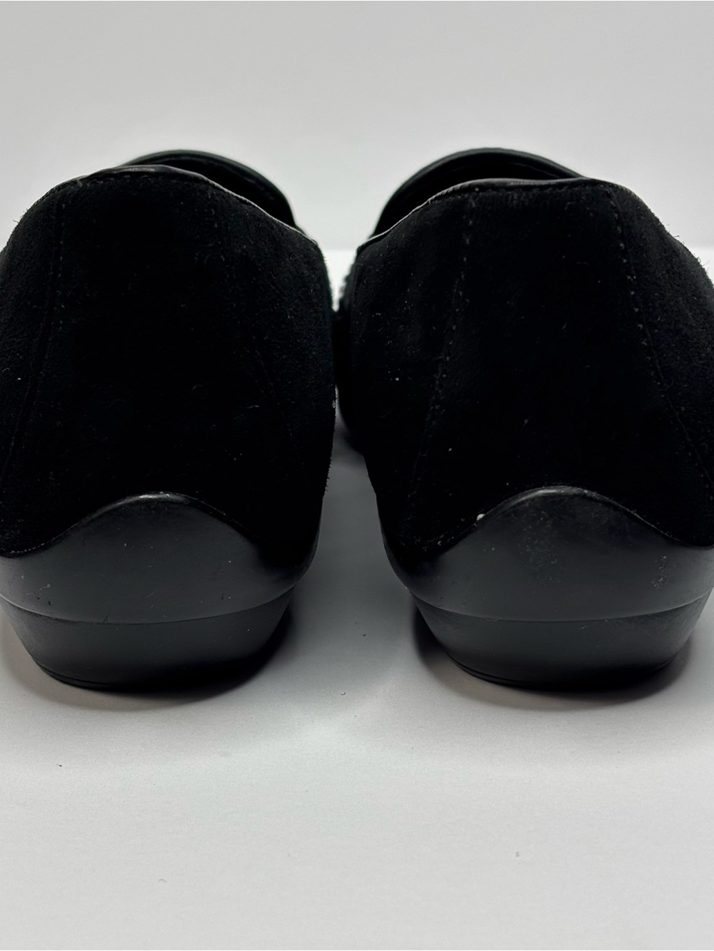 New Dansko Olena black suede loafers tortoise print patent leather trim Size 37 - Picture 8 of 14
